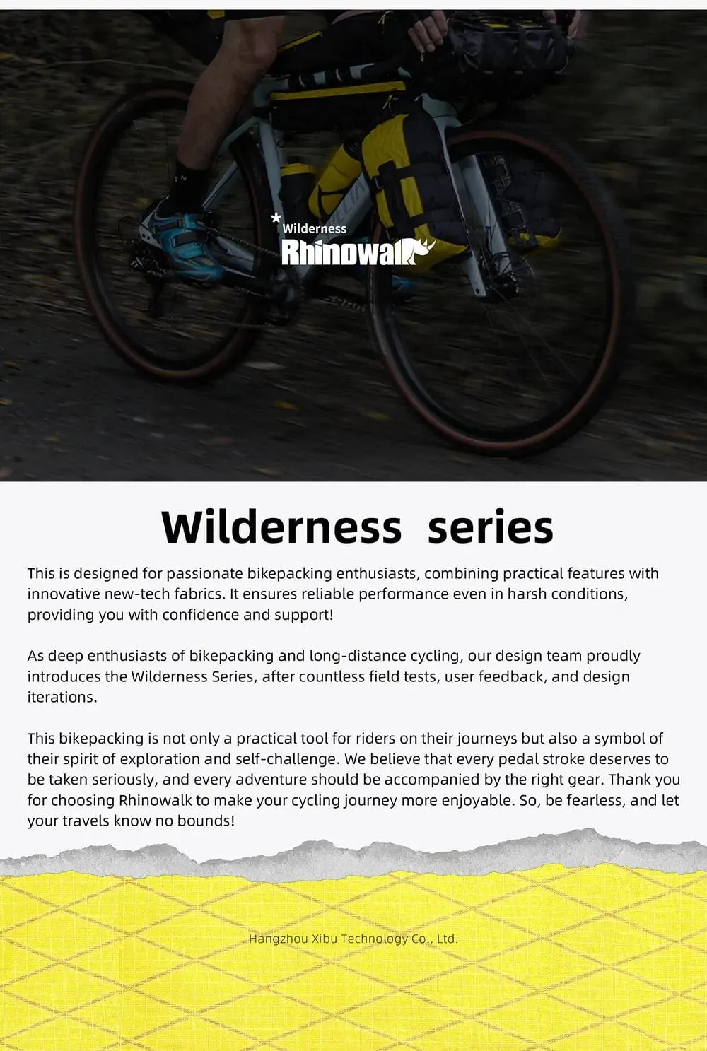RHINOWALK - Wilderness Series - 14L Waterproof Bike Saddle Bag – With removable Dry Bag