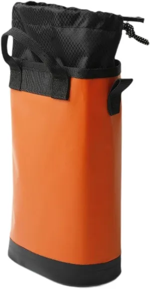 Rock Climbing Rope Bag Drawstring Pouch 5L Large Capacity Caving Mountaineering Work Gardening Hiking Tool Storage Bag- Orange