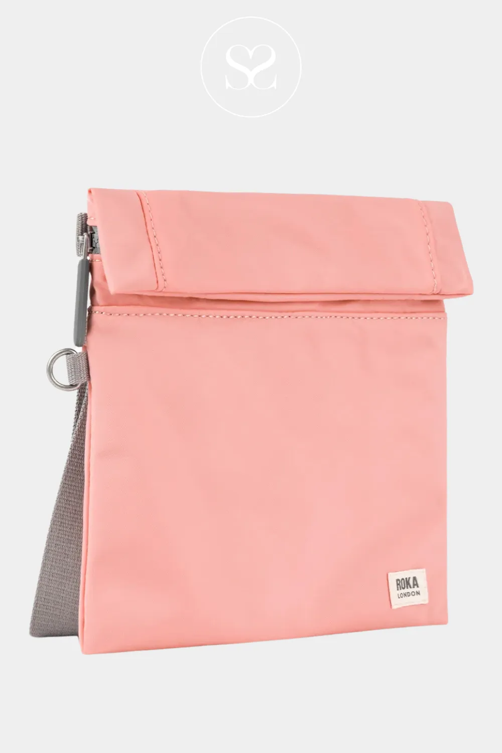 ROKA STRATFORD PUNCH (CORAL) CROSSBODY BAG