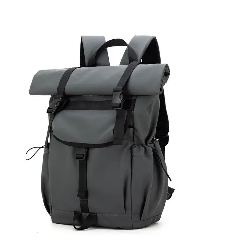 Roll-Top Function Men's Parachute Backpack