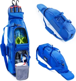 Rolling Baseball Bag With Wheels, Seperate Shoe Compartment and Fence Hook - Large Softball Bag for T-Ball - Team Equipment Duffle Bag - Catcher Gear Bag for Boys 8-12, Youth, Adults