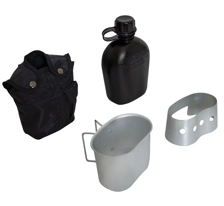 Rothco 4pcs Canteen Kit With Cover/Cup/Stove/Stand