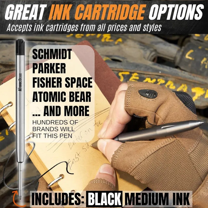 Rynx | Tactical EDC pen - Emergency survival pen with 2 ink cartridges