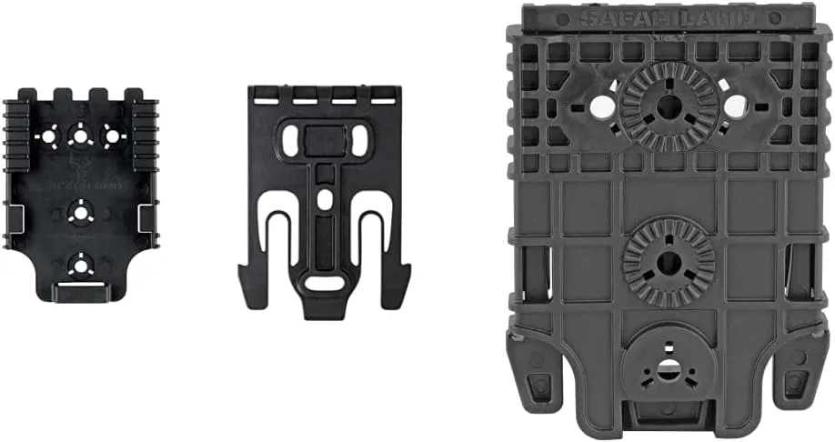 Safariland QLS 1-2 Quick Locking System Kit, Platform Attachment for Duty Holsters and Accessories with Locking Fork and Receiver Plate - Level 1 Retention, Black