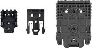 Safariland QLS 1-2 Quick Locking System Kit, Platform Attachment for Duty Holsters and Accessories with Locking Fork and Receiver Plate - Level 1 Retention, Black