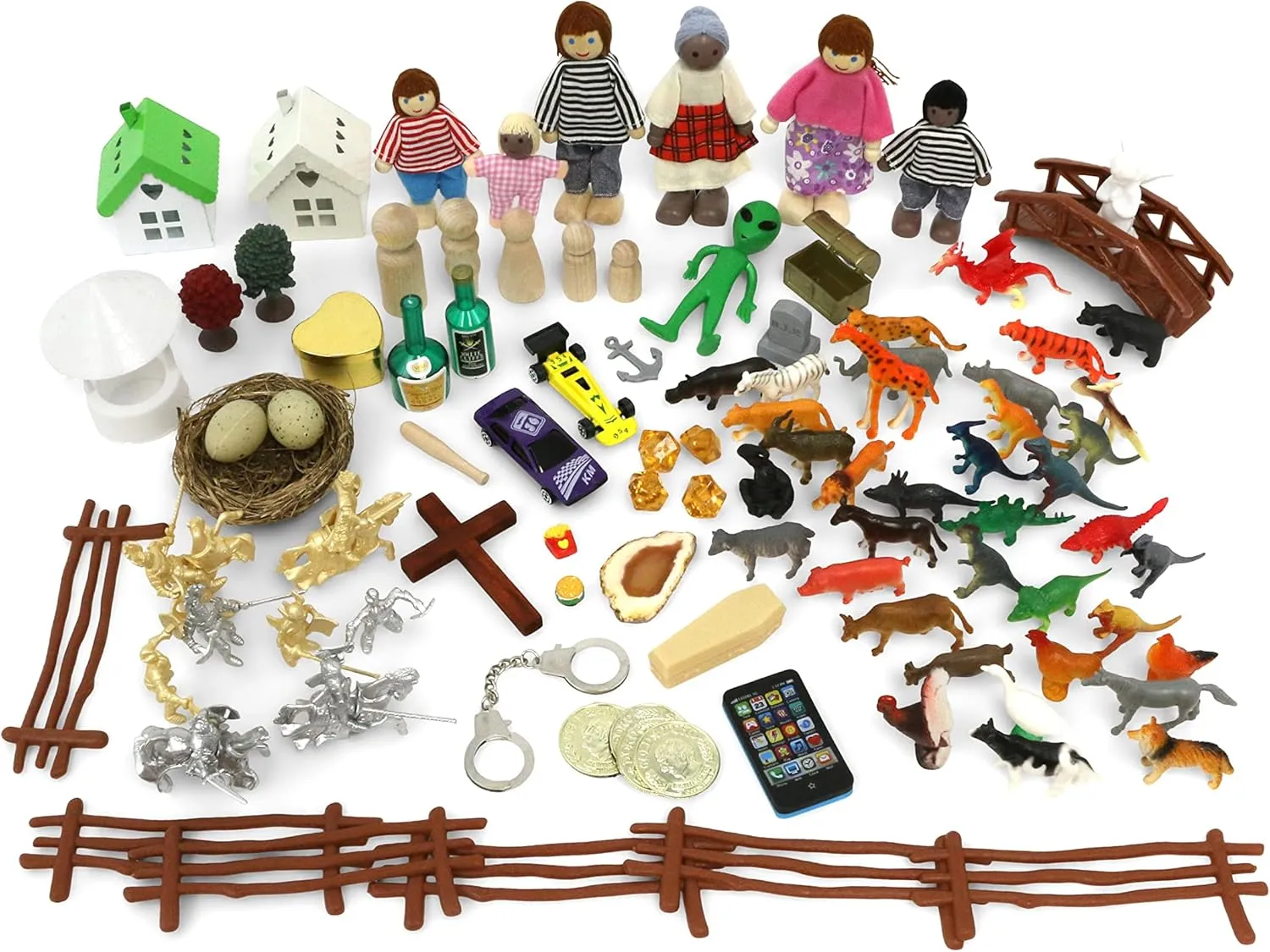 Sandtray Play Therapy Basic Starter Kit - 100  Pieces