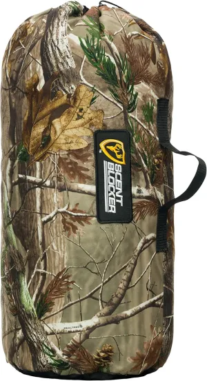 Scent Blocker Stuff Sack Duffel Storage Bag, Hunting Pack for Camo Gear and Equipment (Realtree AP)
