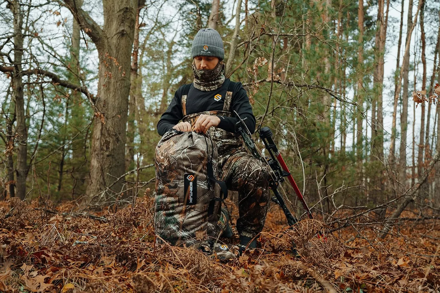 ScentLok Stuff Sack Duffel Storage Bag, Hunting Pack for Camo Gear and Equipment