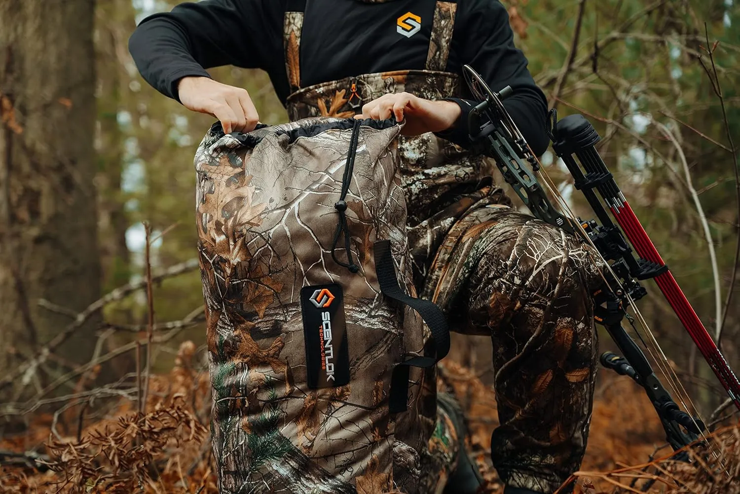 ScentLok Stuff Sack Duffel Storage Bag, Hunting Pack for Camo Gear and Equipment