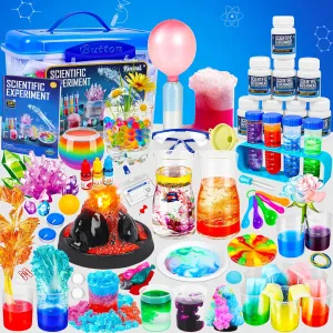 Science Kit for Kids,120 Science Lab Experiments,Scientist Costume Role Play STEM Educational Learning Scientific Tools,Birthday Gifts and Toys for 6 7 8 9 10-12 Years Old Boys Girls Kids