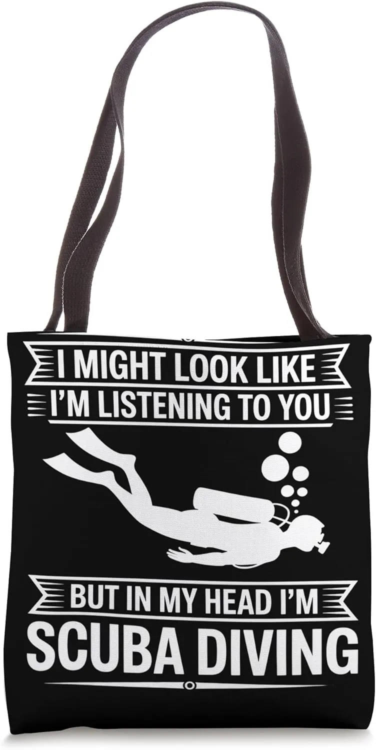 Scuba Diver Nerd Diving Lover Scuba Diving Tote Bag