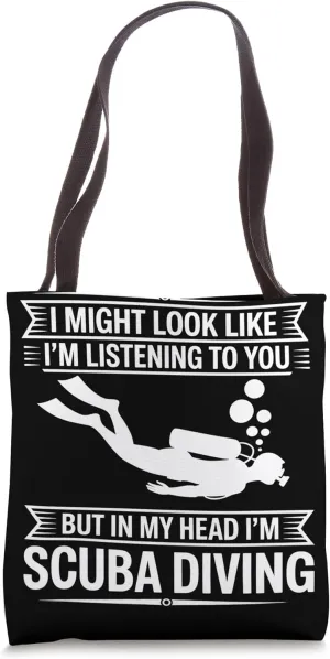 Scuba Diver Nerd Diving Lover Scuba Diving Tote Bag
