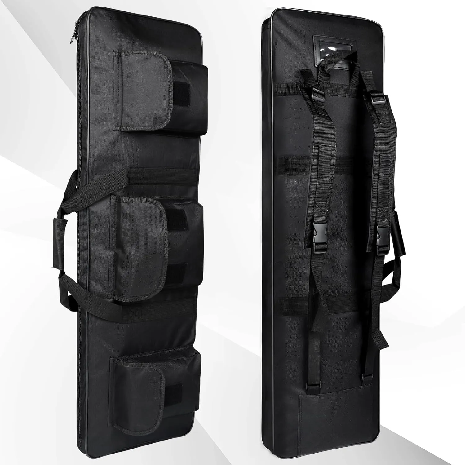 Single Rifle Bag for store and transport rifles, shotguns, and airsoft guns well padding rifle packbag with 3 side pockets to fit all the essential