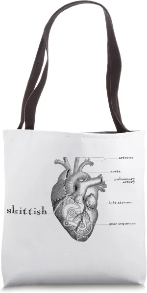 Skittish Gear Heart Tote Bag