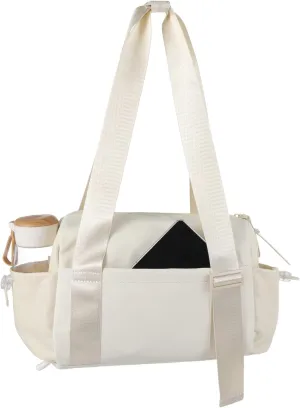 Small Gym Bag for Women, Compact Versatile Duffle for Travel Workout Fitness, Dual Wide Shoulder Straps, Wet Compartment