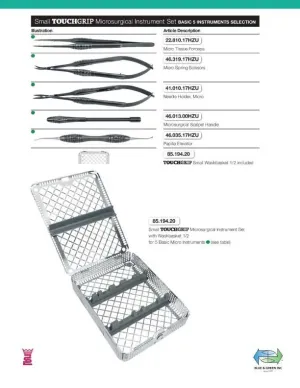 Small Touchgrip Microsurgical Instrument Set (ZTK2-Small)