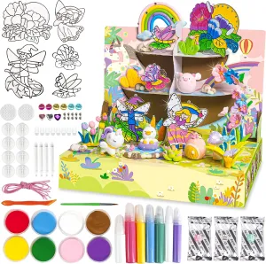 SMILESSKIDDO Air Dry Clay Arts and Crafts for Kids Ages 8-12, Modeling Clay Kit and Suncatcher Kit DIY for Girls and Boys Age 6-12, Decorations Birthday Christmas Gift for Adult