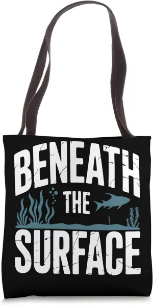 Spearfisher Beneath Spearfishing Tote Bag