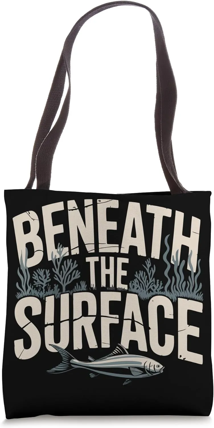 Spearfisher Beneath The Surface Spearfishing Tote Bag