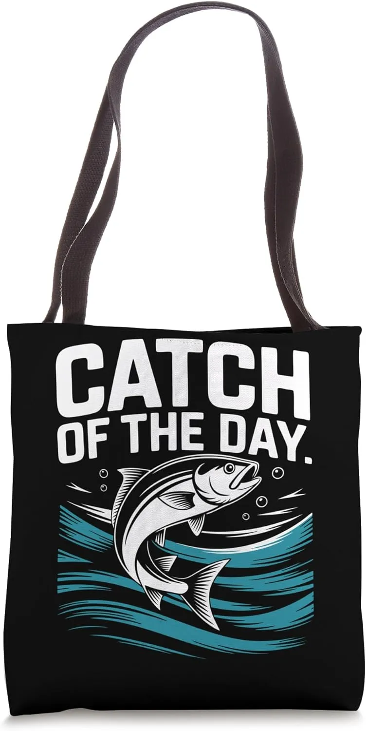 Spearfisher Catch Of The Day Spearfishing Tote Bag