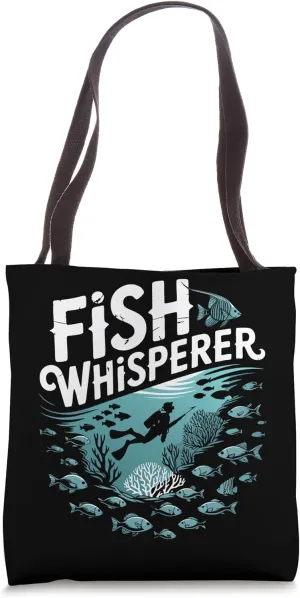 Spearfisher Fish Whisperer Spearfishing Tote Bag