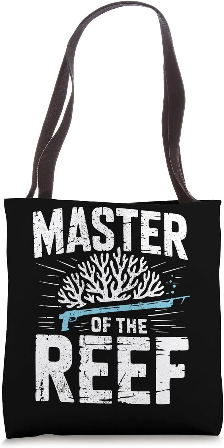 Spearfisher Master Of The Reef Spearfishing Tote Bag