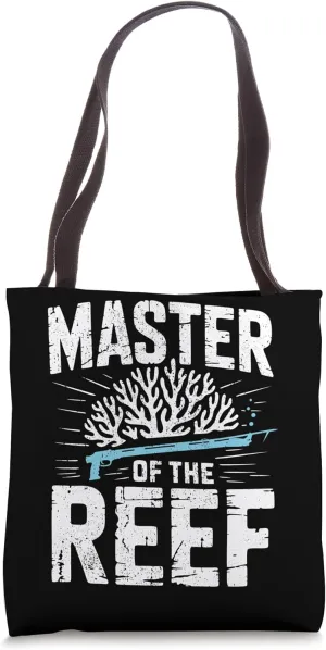 Spearfisher Master Of The Reef Spearfishing Tote Bag