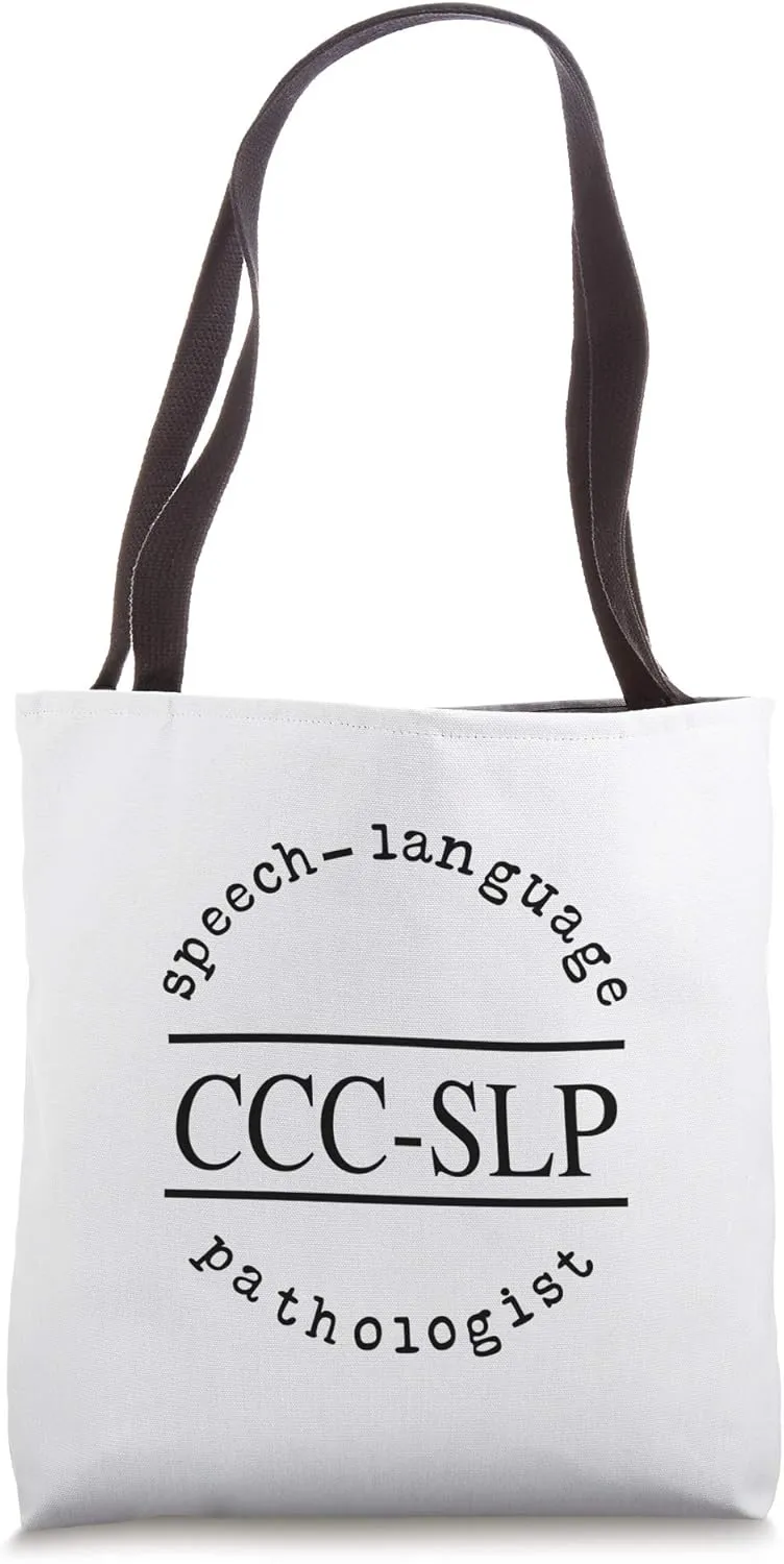 Speech Therapy Graduation for CCC SLP Therapist Tote Bag