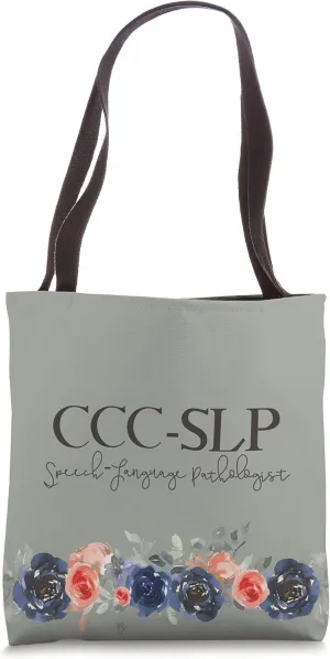 Speech Therapy Graduation for CCC SLP Therapist Tote Bag