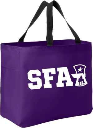 Sport Your Gear Officially Licensed NCAA Reusable Essential Tote Bag, 12" x 12" x 6.5" 600D Polyester Convas Tote Bag