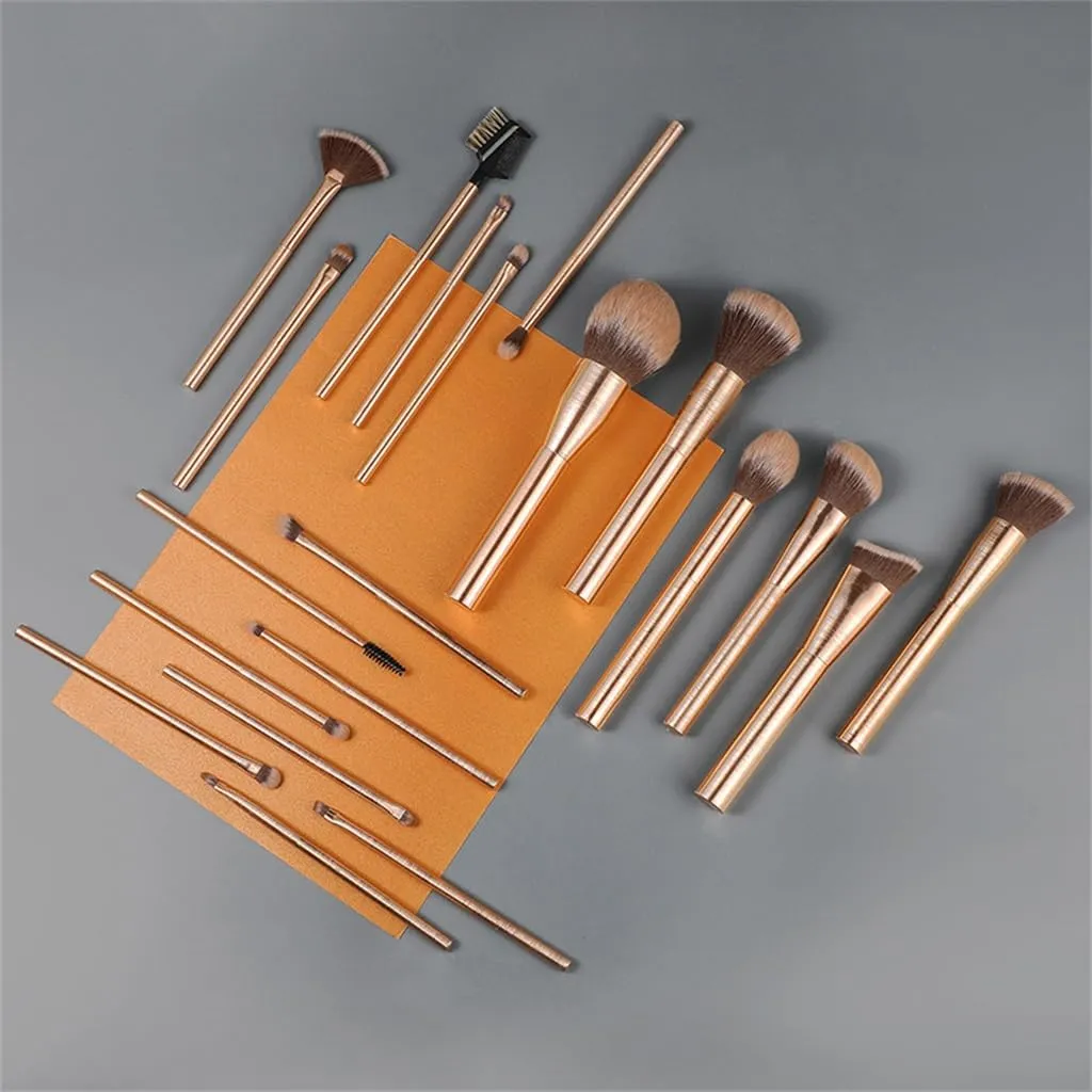 Spot Rose Gold Brushed 20 Makeup Brush Set Eyeshadow Blush Highlighter Brush Beginner Beauty Tools, 18cm
