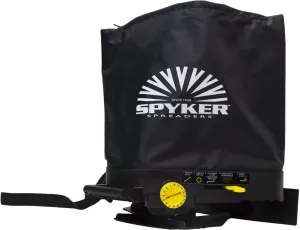 Spyker 25lb Bag Seed Spreader with Material Viewing Window & Easy Calibration System, Black (BCS25)