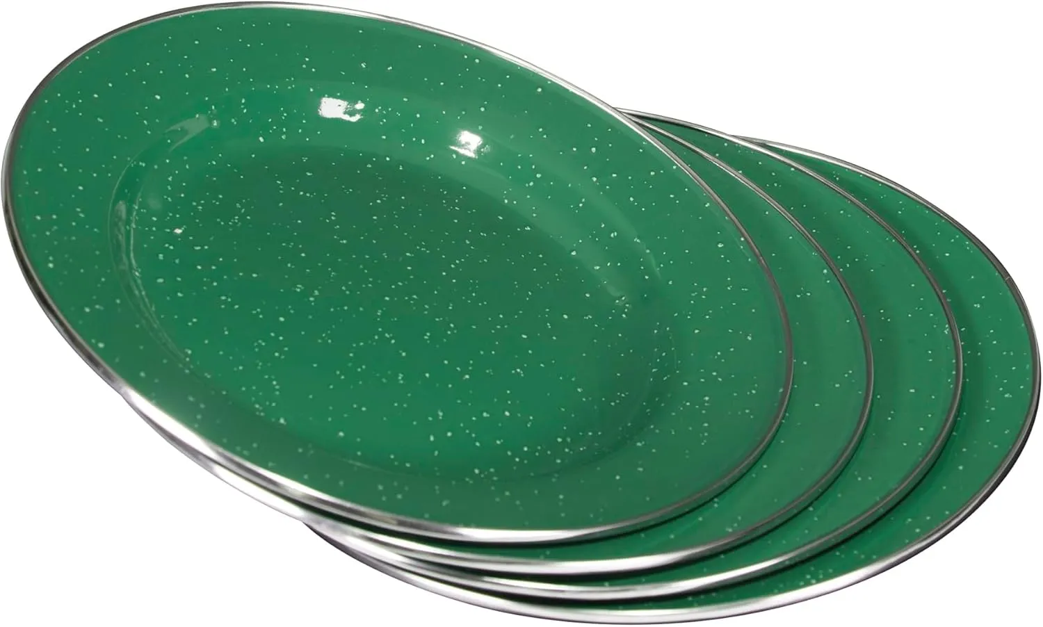 Stansport 24-Piece Enamel Camping Tableware Set