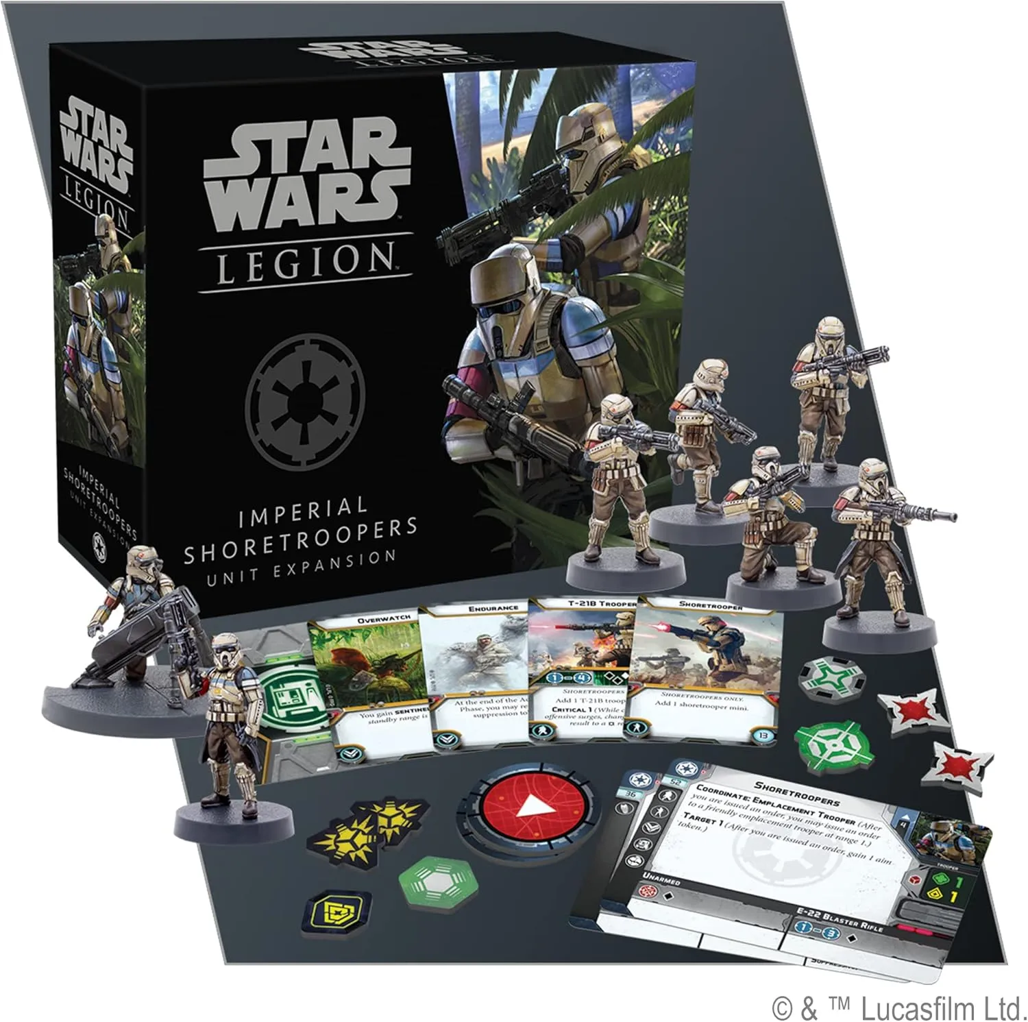 Star Wars: Legion Imperial Shoretroopers Unit Expansion - Elite Troopers! Tabletop Miniatures Game, Strategy Game for Kids and Adults, Ages 14 , 2 Players, 3 Hour Playtime, Made