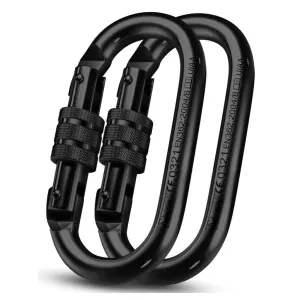 Steel Oval-shape ScrewGate Carabiner