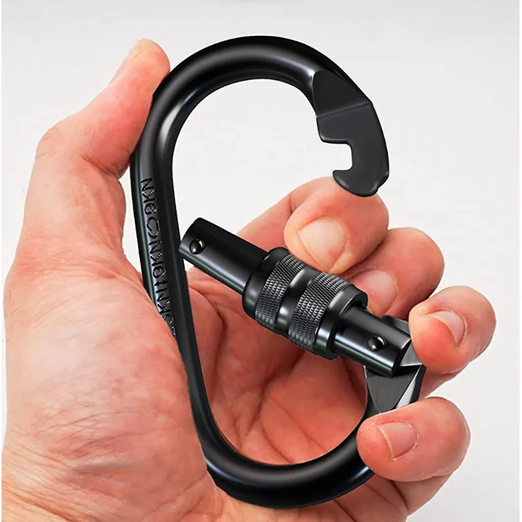Steel Oval-shape ScrewGate Carabiner