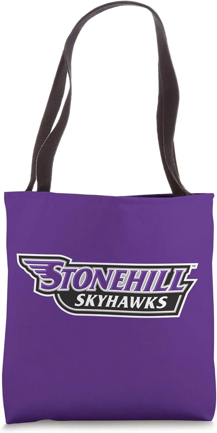 Stonehill College Skyhawks Text Logo Tote Bag