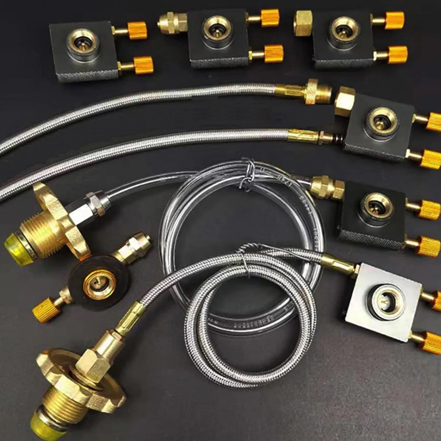 Stove Adapter Refill Adapter Refill Converter Tube Propanes Tanks Connector Valves Flat Tanks Filling Valves