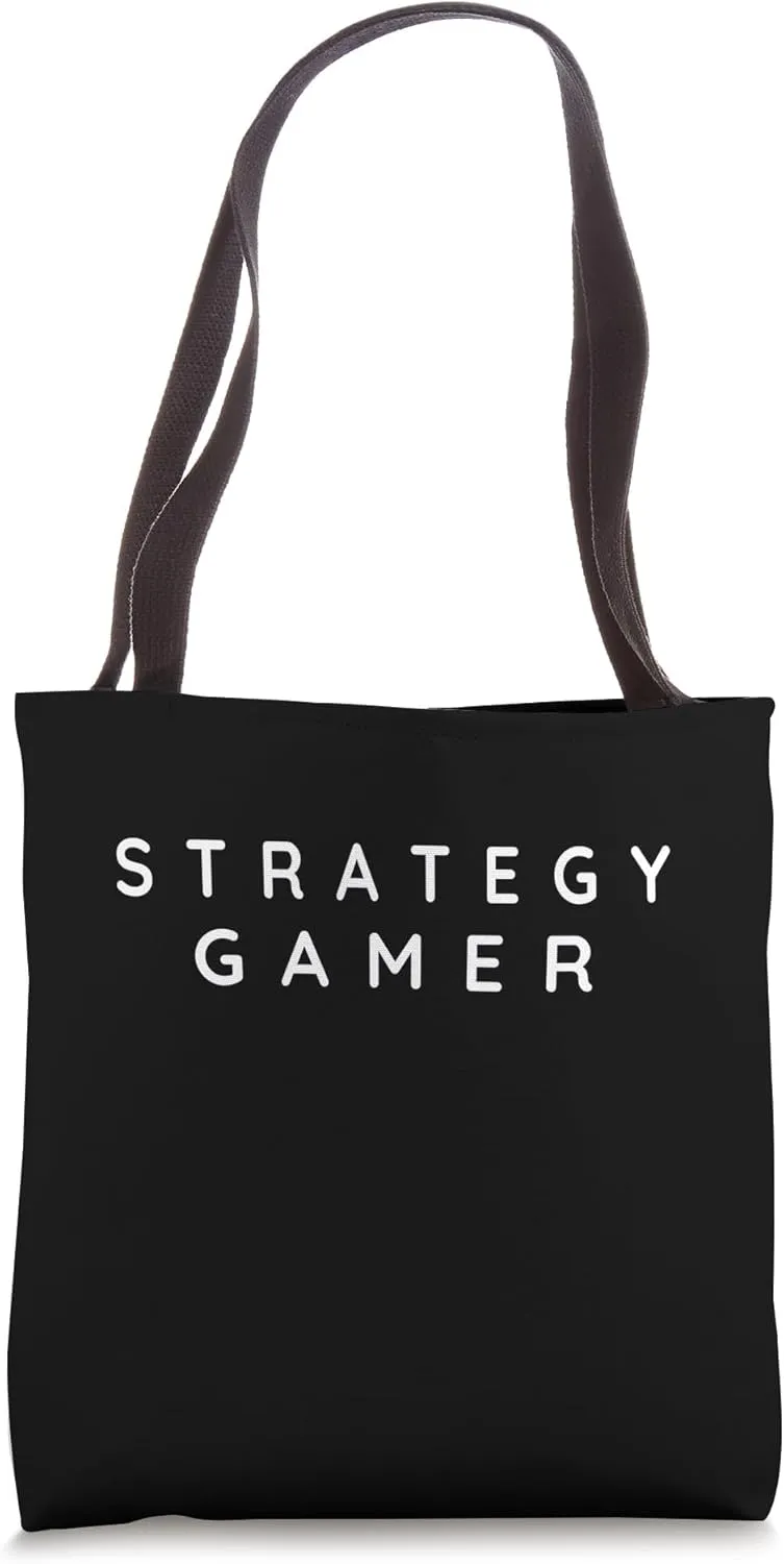 Strategy Gamers Hobby / Livestreamer Modern Font Design Tote Bag