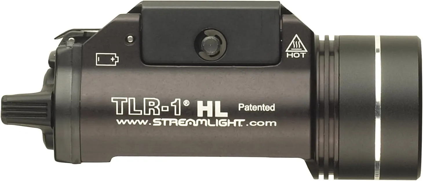 Streamlight 69262 TLR-1 HL 1000-Lumen Weapon Mounted Light with Long Gun Kit, Includes Safe Off Remote and Standard Switches, Remote Pressure Switch, Mounting Clips, Black
