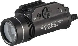 Streamlight 69262 TLR-1 HL 1000-Lumen Weapon Mounted Light with Long Gun Kit, Includes Safe Off Remote and Standard Switches, Remote Pressure Switch, Mounting Clips, Black