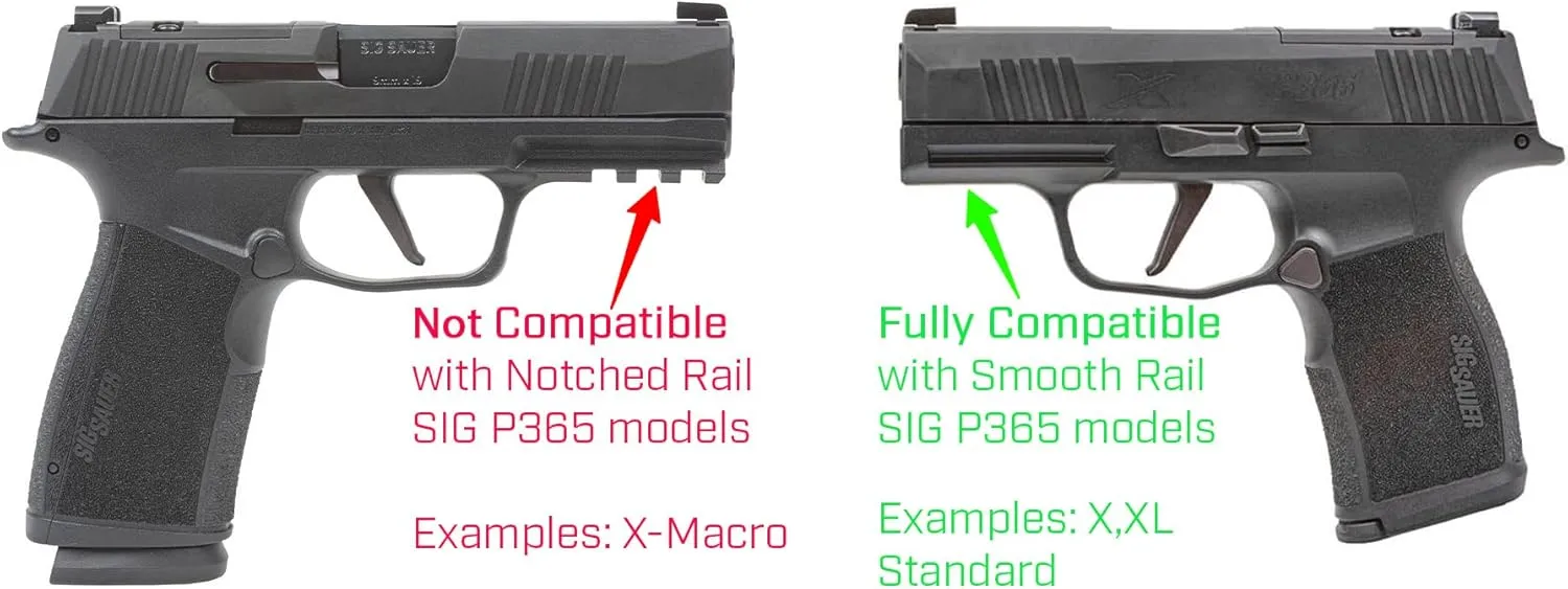 Streamlight 69401 TLR-7 X sub 500-Lumen Tactical Weapon Light Designed Exclusively and Solely for Sig Sauer P365 & P365 XL Closed Rail Systems Subcompact Handguns with Mounting Kit and Keys, Black