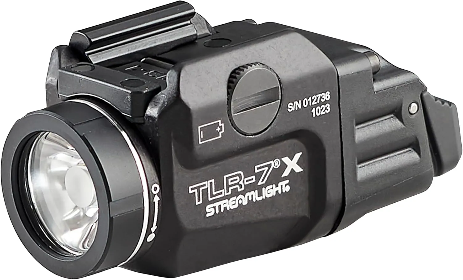Streamlight 69424 TLR-7 X 500-Lumen Compact Tactical Weapon Light, Includes High, Low Paddle Switches and Key Kit, Black