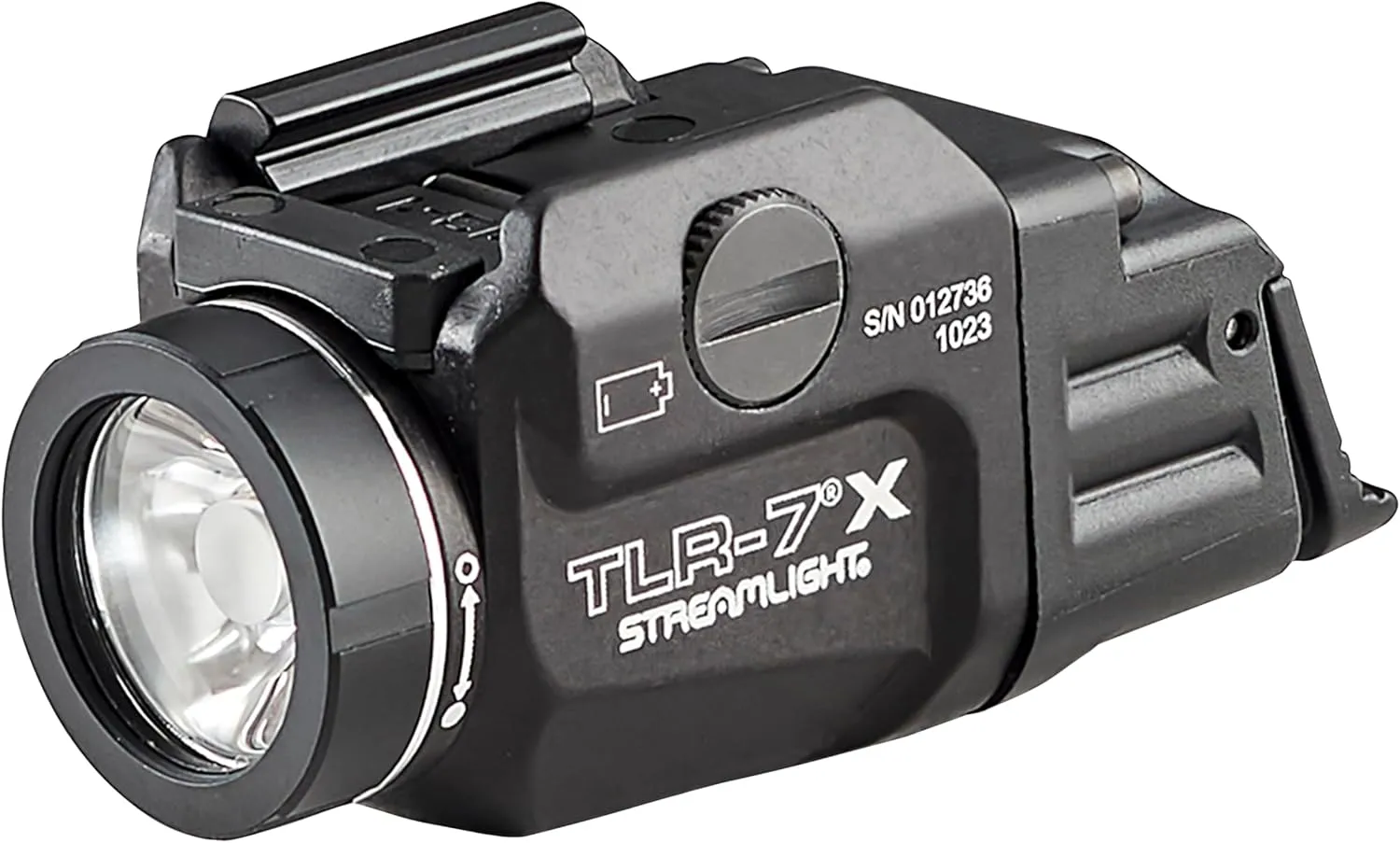 Streamlight 69424 TLR-7 X 500-Lumen Compact Tactical Weapon Light, Includes High, Low Paddle Switches and Key Kit, Black