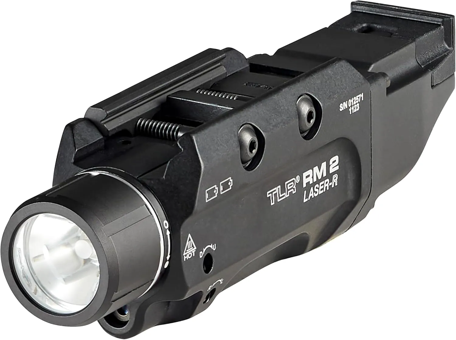 Streamlight 69448 TLR RM 2 1000-Lumen Rail-Mounted Tactical Weapon Light with Integrated Red Aiming Laser, and Key Kit, Black