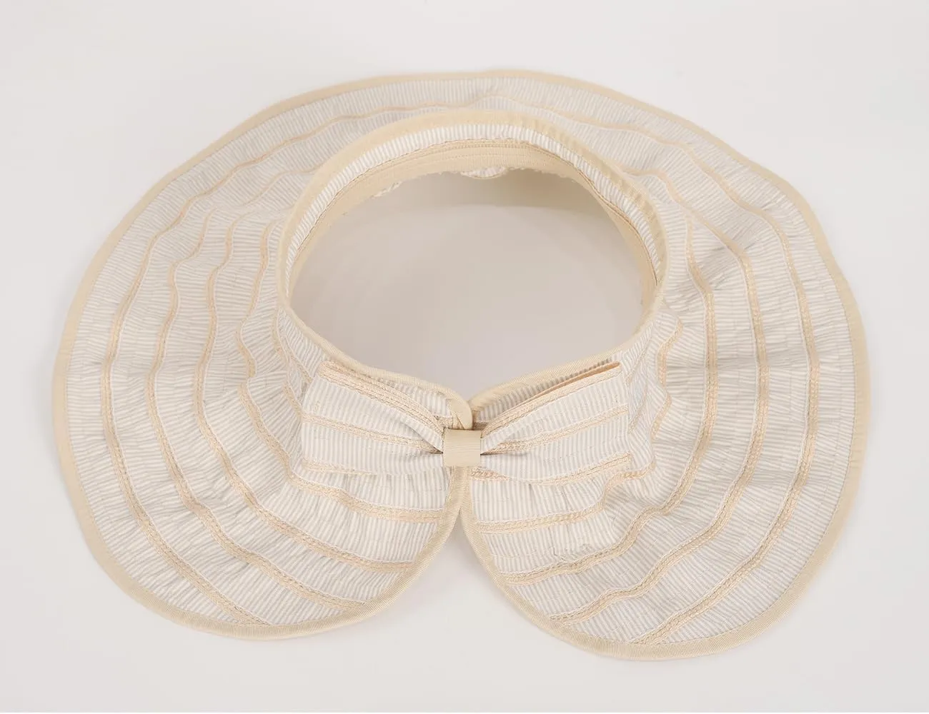 Sun Visor for Women Summer UV Protection Wide Brim Roll Up Beach Hat Adjustable Topless Hats