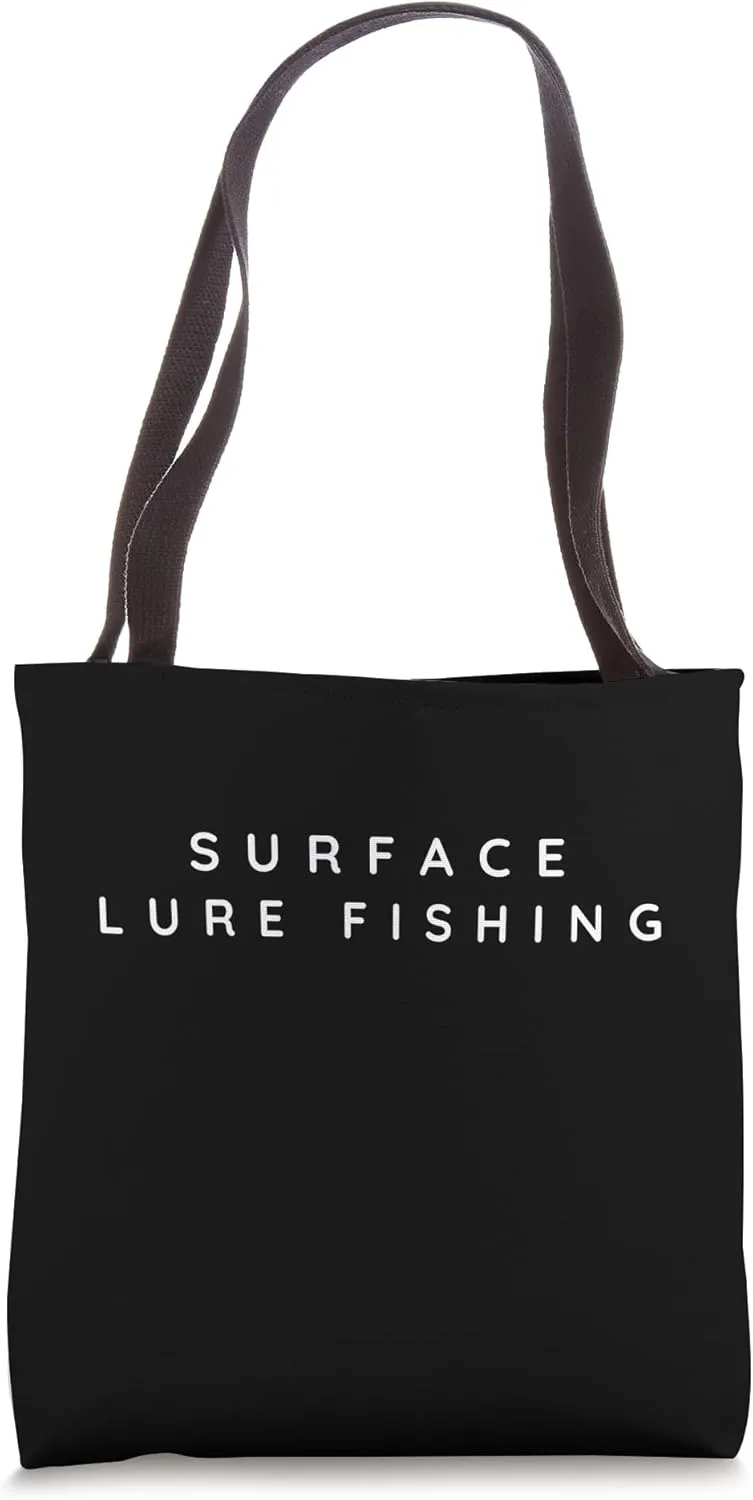 Surface Lure Fishing Gear / Surface Lure Fisherman Design Tote Bag