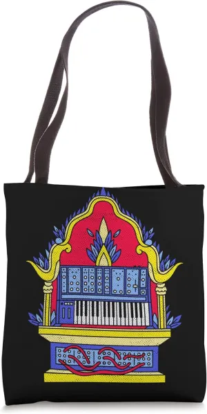 Synth Shrine Analog Synthesizer Producer Gear Techno Tote Bag