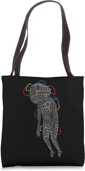 Synthesizer Robot DJ Studio Gear Nerd Analog Modular Tote Bag