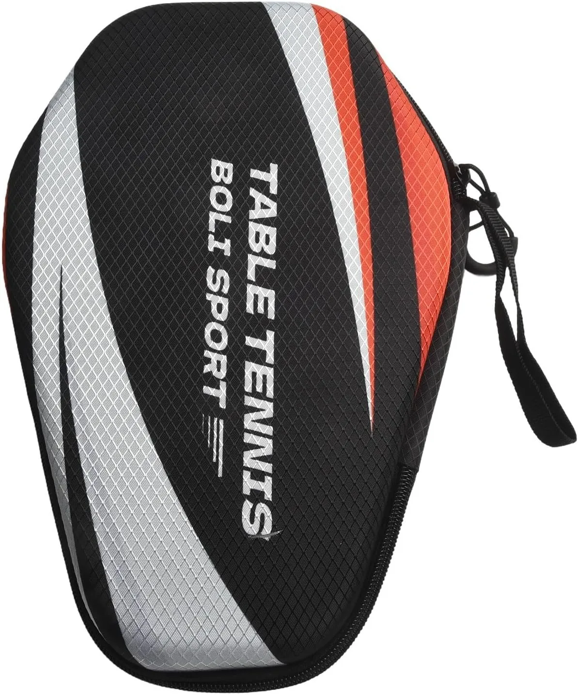 Table Tennis Paddle Case EVA Hard Shell Racket Storage Bag with Hand Strap Waterproof Shockproof Dustproof Protective Cover for 2 Pong Paddles and Balls Indoor Sports Equipment